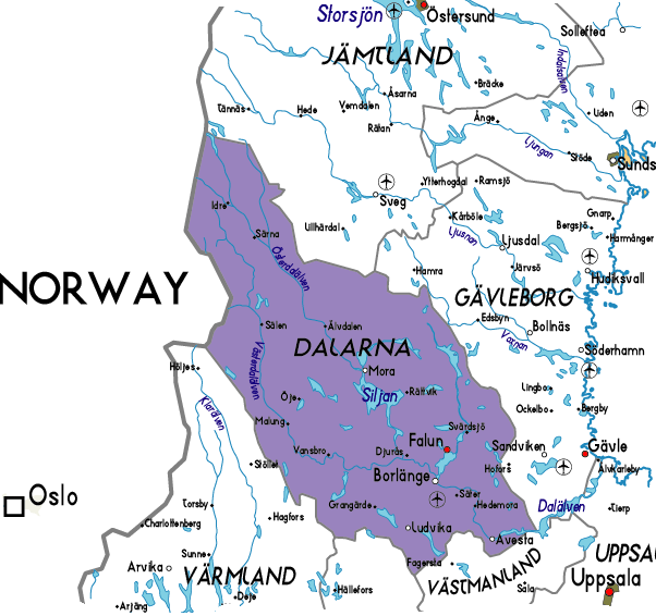 Dalarna, Dalarne